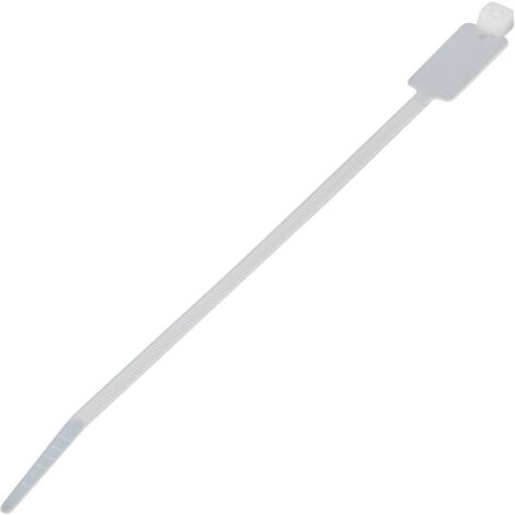 Marqueur de câble TRU COMPONENTS TC-MCV-300203 1593126 Surface d'étiquetage: 54.5 x 13 mm naturel 100 pc(s)
