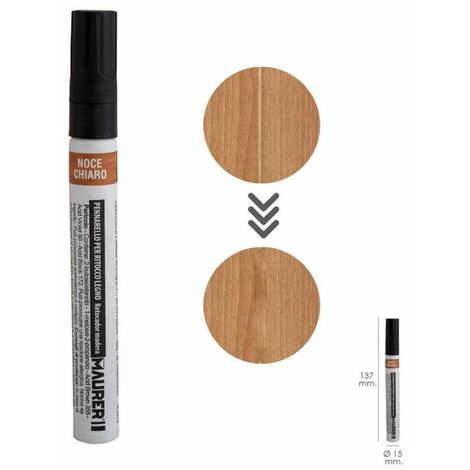 Marqueur de retouche de bois professionnel couleur noyer clair
