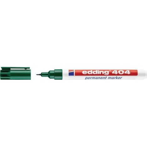 Marqueur indélébile 404 vert L. 0,75mm pointe ogive EDDING (Par 10)
