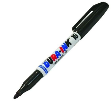 Marqueur industriel METRICA DURA-INK® 25 – Pointe biseautée 6 mm, lot de 12