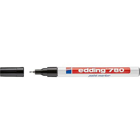 Marqueur Lackmarker 780 noir largeur de trait 0,8 mm pointe en plastique