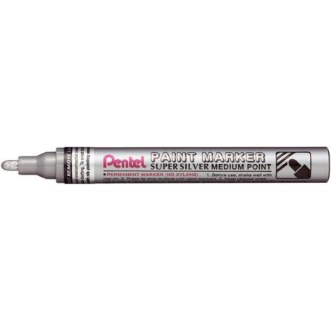 Marqueur peinture permanente PAINT MARKER PENTEL moyenne argent