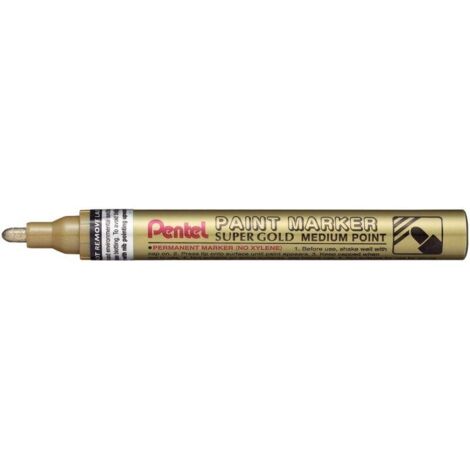 Marqueur peinture permanente PAINT MARKER PENTEL moyenne or