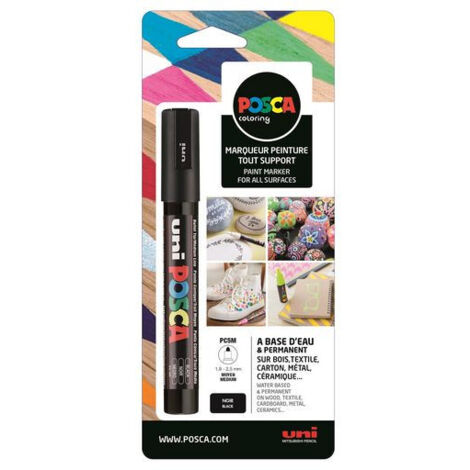 Marqueur peinture POSCA - Pointe moyenne - Noir