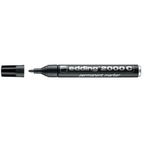 Marqueur permanent corps aluminium - E2000C - Bleu