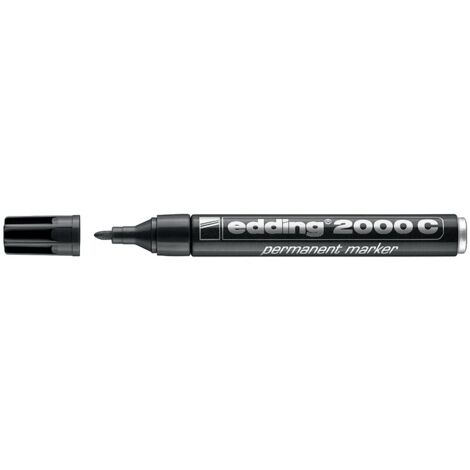 Marqueur permanent corps aluminium - E2000C - Rouge