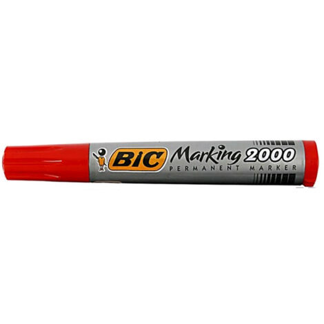Marqueur permanent corps plastique rouge BIC
