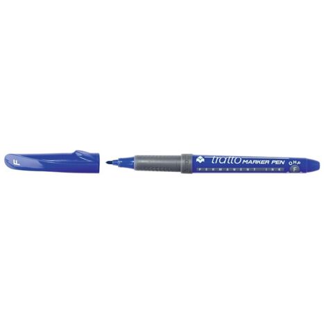 Marqueur permanent pointe fine bleue sachet de 8 - LYRA