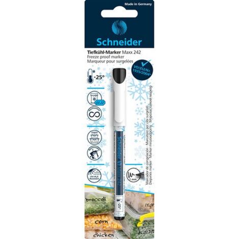 Marqueur pour congélateur Schneider S-72421 Maxx 242 Noir