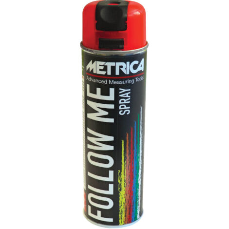 Marqueur spray follw me jaune METRICA - 50183