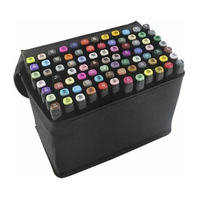 Marqueurs à alcool double pointe Animation Art Esquisse Lot de 82