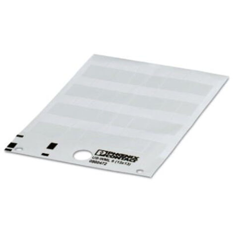 Marqueurs de câbles Phoenix Contact US-WML Adhésif, Ø câble 0  6mm, Blanc ( Prix pour Boîte de 10 )
