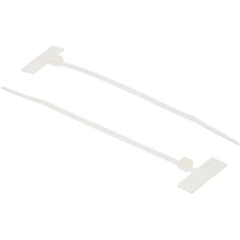 Marqueurs de câbles RS PRO Serre-fils, texte : Blank, Naturel ( Prix pour Sachet de 250 )