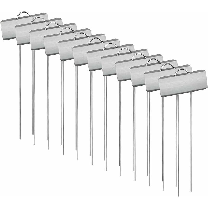 Marqueurs Etiquettes Plante de Pépinière, 12 Pcs Etiquette Jardin Métal Durable Antirouille Étiquettes Potager Marqueur pour Fleur Légumes Graine