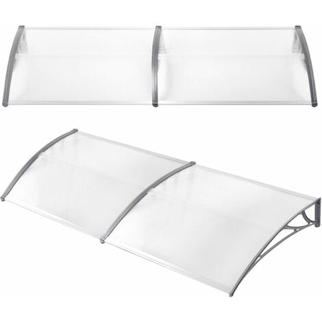 Marquise Auvent pour Porte d'entrée Marquise Solaire abri banne entrée anti UV Protection NAIZY