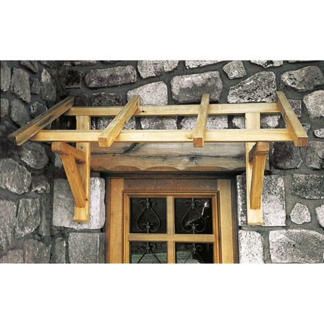 Marquise di accoglienza in legno