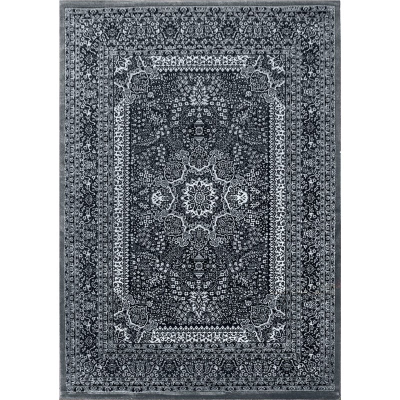 Marrakesh - Tapis Salon Chambre Oriental Marocain Classique (Gris - 80x150cm)