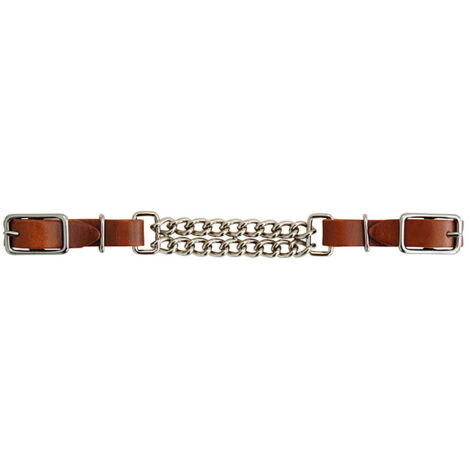 Marron - Barboal en cuir double chaîne d'importation