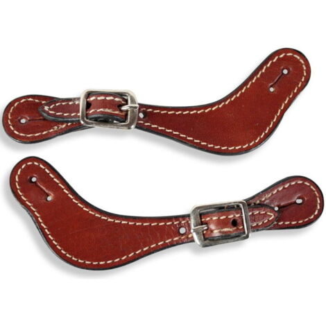 Marron - Cuir lisse et couture indéchirable Porte-poivrons rond occidental