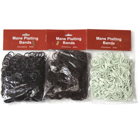 Marron - Elastiques pour crinière 500pcs pack