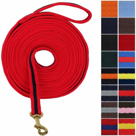 marrone - 8 m de longueur de travail en nylon avec un mousqueton en laiton