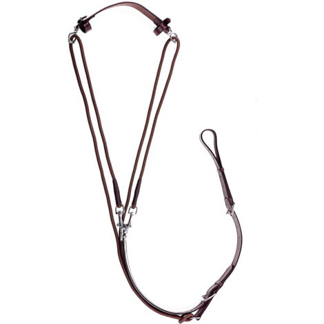 marrone - Appuie-tête réglable en cuir et nylon