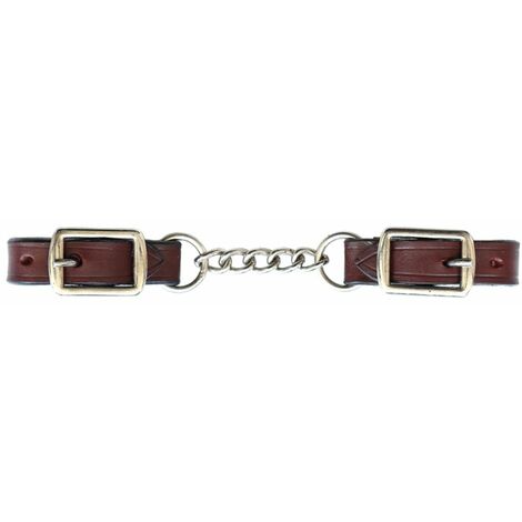 Marrone - Barbozzale Lakota en cuir avec double chaîne