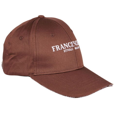 Marrone - Cappellino stile basball Franceschini regolabile