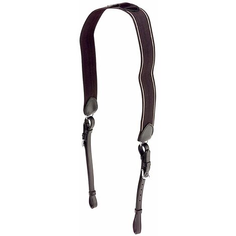 marrone - Plastron élastique en cuir allemand de qualité