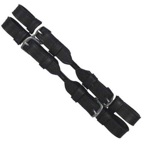 marrone - Ponte per pelham in cuoio modello corto 16 cm