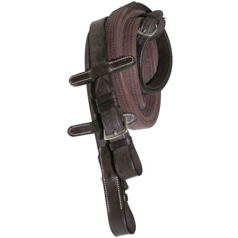 marrone - Redini in cuoio Henri de Rivel con copriredini in gomma 23 mm