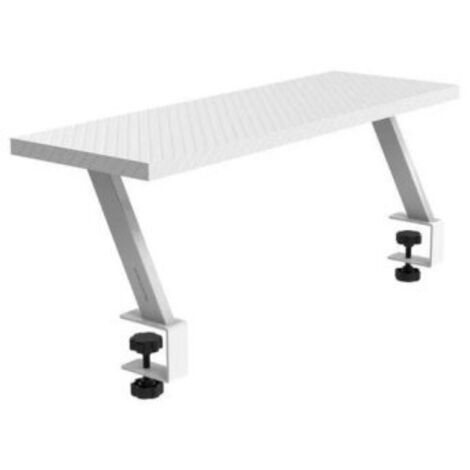 Mars Gaming MGDS, supporto per monitor, solleva ilmonitor 17cm, supporto da tavolo ergonomico in acciaio de, piano da tavolo in fibra di carbonio 60x20cm, supporto per schermo da tavolo de 10 a 33mm d