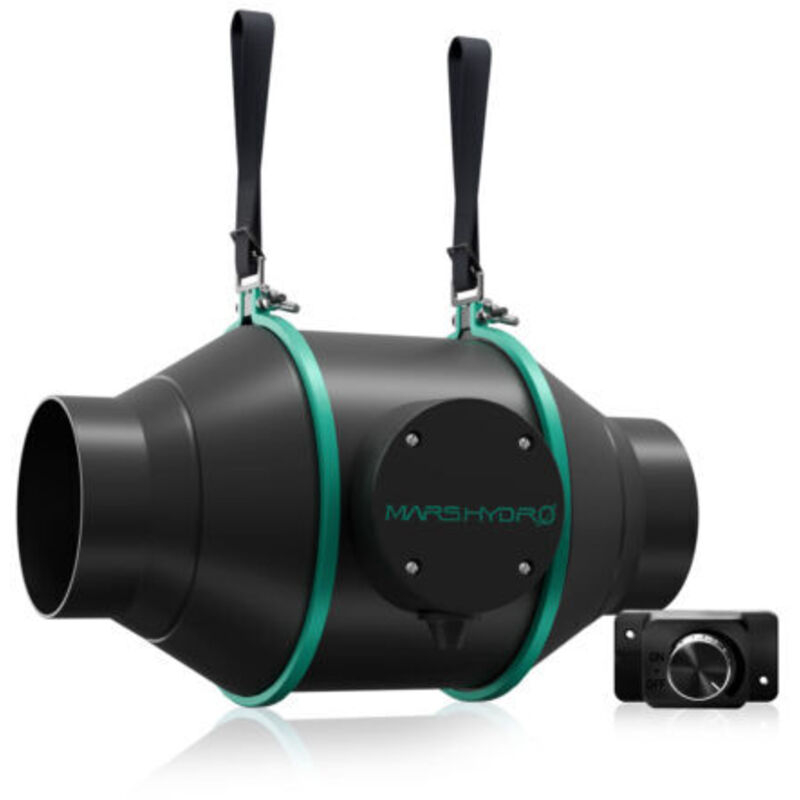 Ventilateur de conduit en ligne de 4 pouces avec contrôleur de vitesse - Mars Hydro