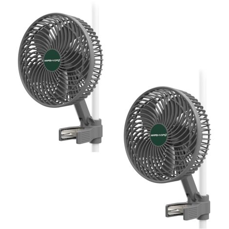 Mars Hydro 6'' Growbox-Clip-Ventilator mit EC-Motor, intelligenter Steuerung und verstellbarer Neigung, 2 Stück