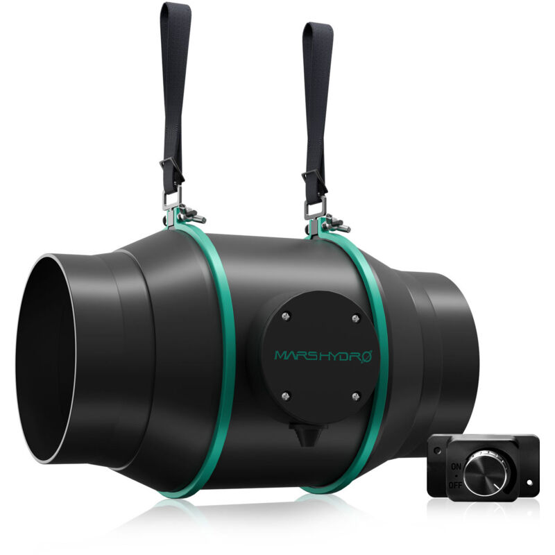 Ventilateur de conduit en ligne de 6 pouces avec contrôleur de vitesse - Mars Hydro