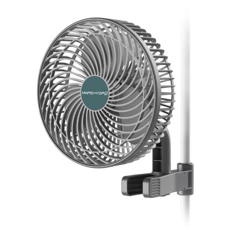 Mars Hydro 6 Zoll Clip Fan Oszillierender Clip-On-Lüfter für Growzelte Einstellbar