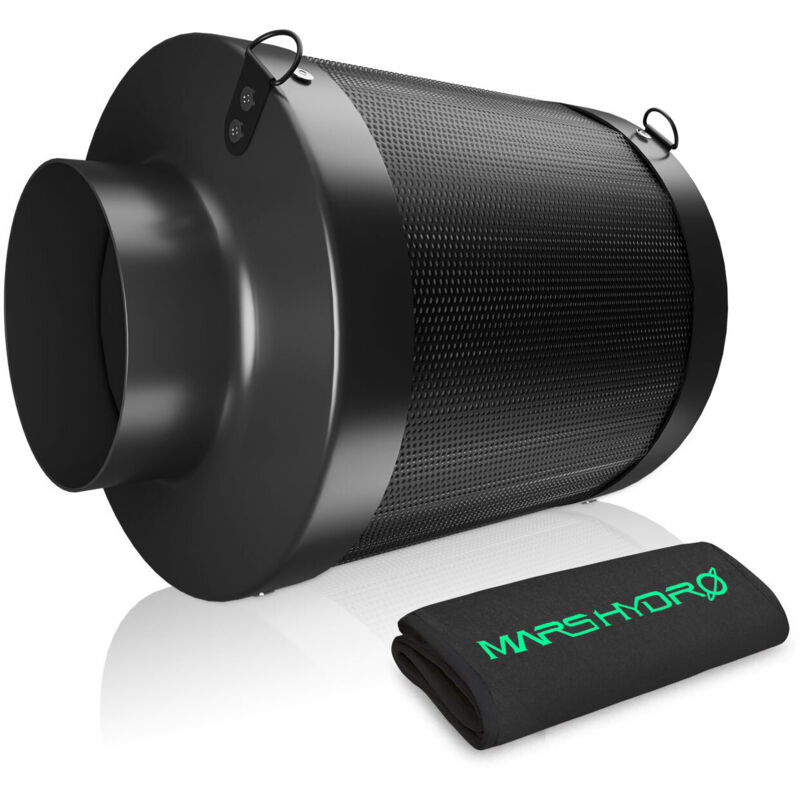 Mars Hydro - Filtre à air en ligne au charbon actif de 6 pouces pour contrôle des odeurs