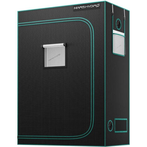 Mars Hydro Tente de culture | 120x60x180cm | noir/vert | Culture de plantes en intérieur | Armoire de culture non toxique hydroponique réfléchissante en mylar | Chambre de culture Indoor Grow Box