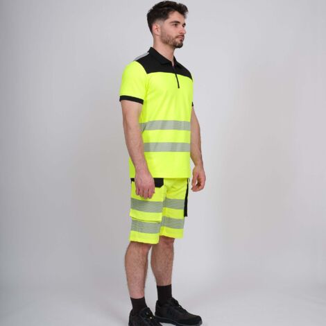 MARS POLO DE TRAVAIL HAUTE VISIBILITÉ 1073 Jaune fluo M