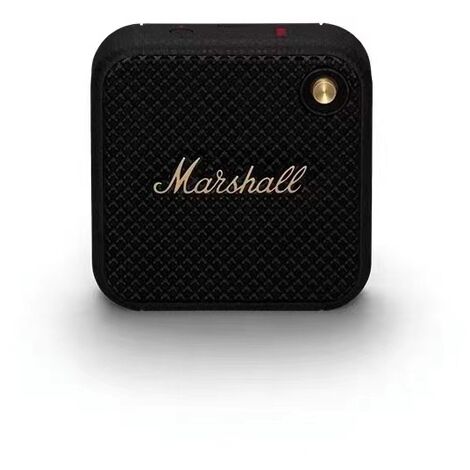 Marshall Willen Haut-parleur Bluetooth sans fil 15 heures de lecture étanche Charge rapide empilable - Noir et laiton