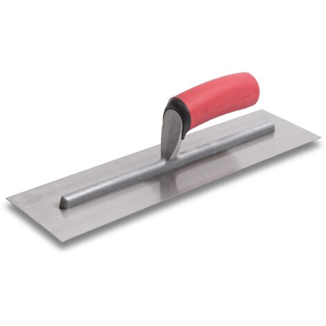 MARSHALLTOWN 11103 Cazzuola per Lisciare-Impugnatura SoftGrip, Acciaio al Carbonio, 356x102 mm, Argento