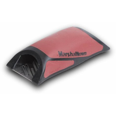 MARSHALLTOWN 14390 Senza Guide, raspa con Manico DuraSoft, in Acciaio Inossidabile, Lunghezza 140 mm, utensile per cartongesso, Rosso