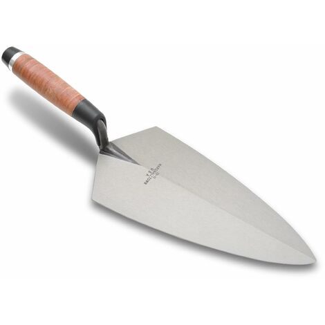 Marshalltown 19l - Cazzuola per mattoni, 25 cm, impugnatura in pelle