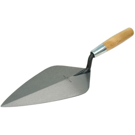 Marshalltown 34-Inch Wide London Pattern Brick Trowel with Wooden Handle - 12-Inch Length