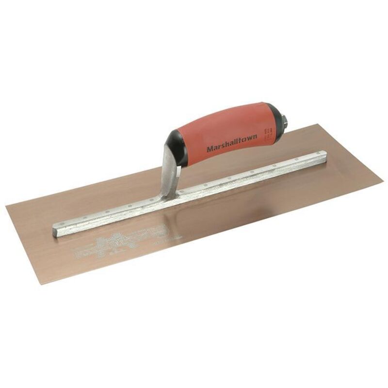 Marshalltown - MPB145GSD Pre-Worn PermaShape® Finishing Gold s/s Trowel DuraSoft® 14 x 5in M/TMPB145GSD
