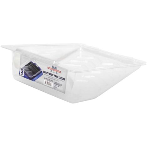 Marshalltown Heavy-Duty Paint Tray Liners (3 Pack) - Durable, Professional-Grade Painting Accessories