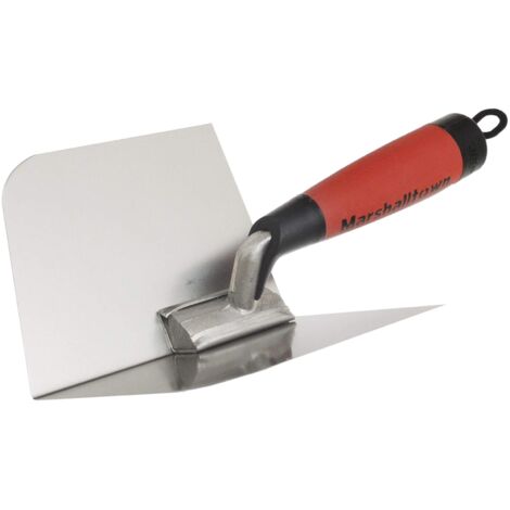 Marshalltown M/TM23RD Curved Inside Corner Trowel with DuraSoft® Handle, 5-inch