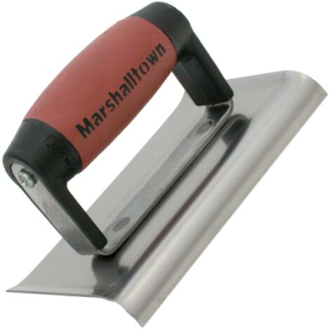 Marshalltown M136D M136D Cement Edger Curved End DuraSoft Handle 6 x 3in M/T136D