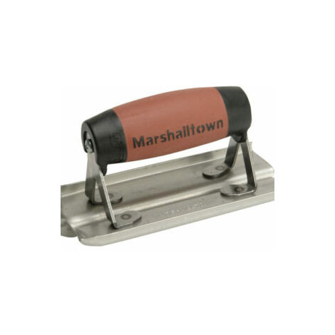 Marshalltown M180D M180D Stainless Steel Groover Trowel DuraSoft Handle 6 x 3in M/T180D