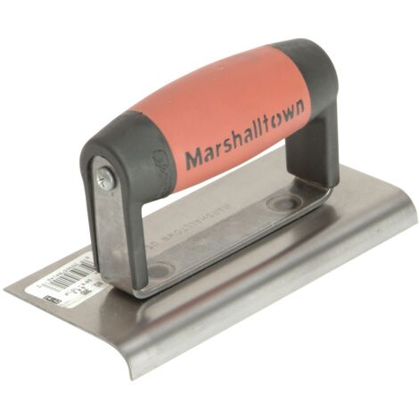 Marshalltown M36D Cement Edger with Straight End and DuraSoft® Handle, 6 x 3 inches